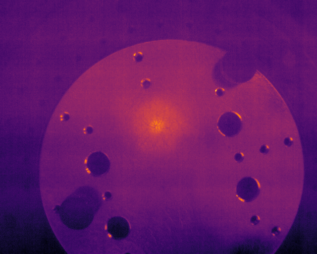 Boson thermal camera temperature map